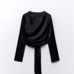 Open Back Satin shirt, Zara Brand